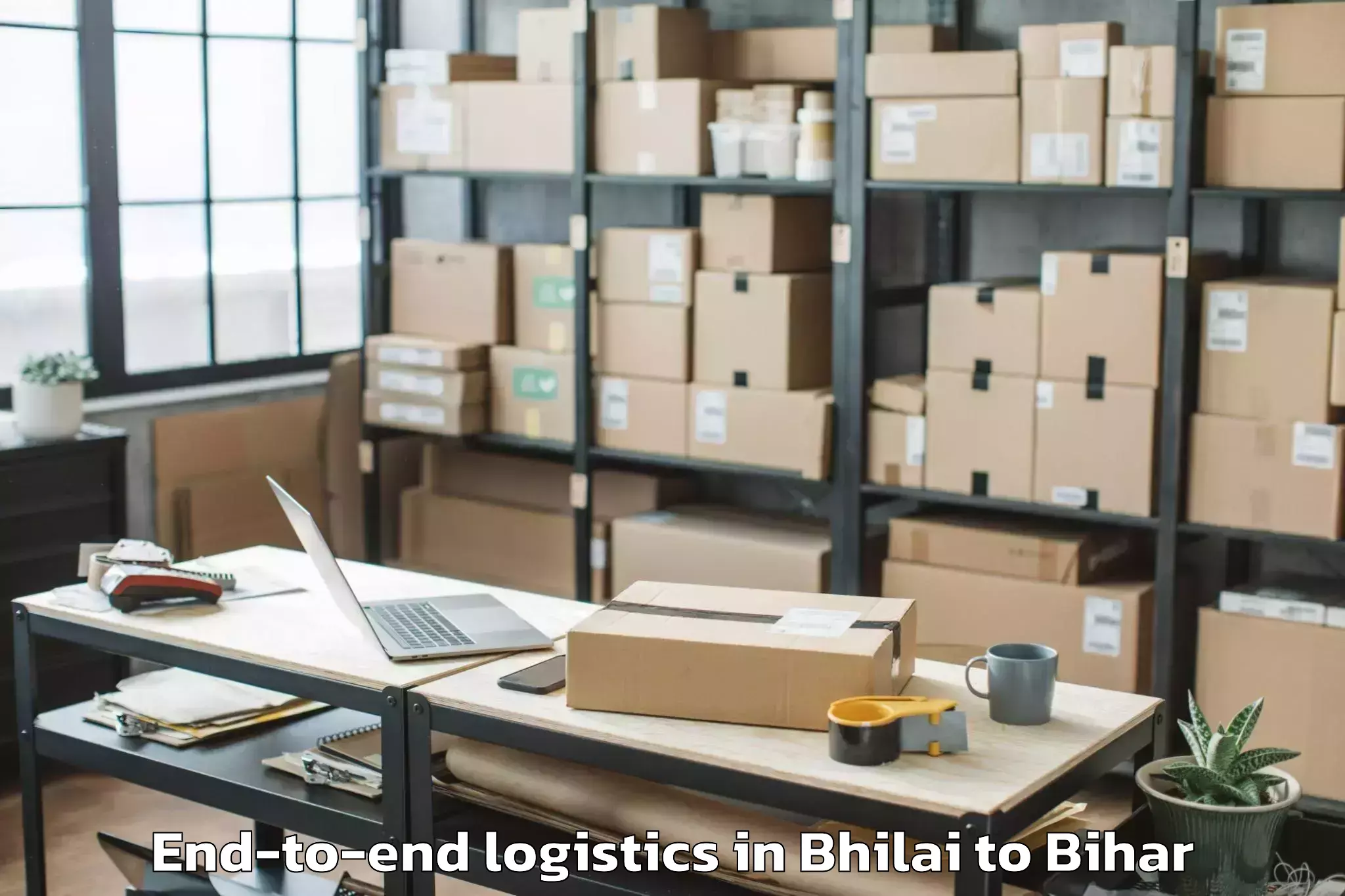 Easy Bhilai to Lauria Nandangarh End To End Logistics Booking